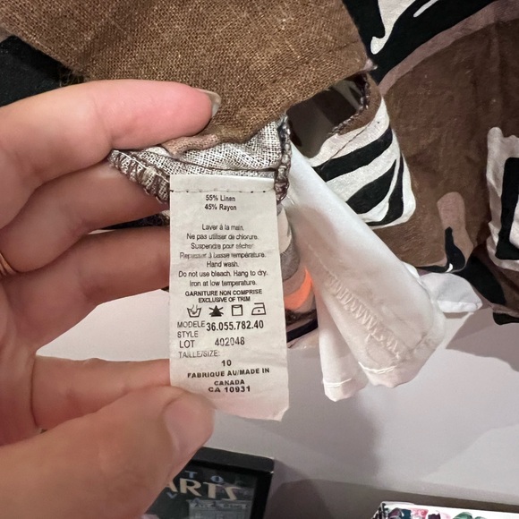 Vintage linen tank L - Picture 3 of 3